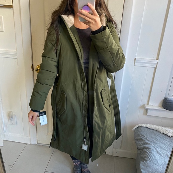 🆕Ralph Lauren Down Berber Down Puffer Coat small - Picture 1 of 10